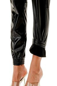 Pleather Cargo Pant